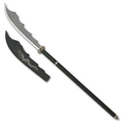 The Black Dragon Naginata, the terric weapon against horseman and swords